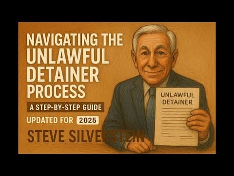 California Unlawful Detainer Process - Step by Step Guide video thumbnail